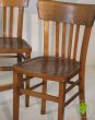 Vintage Wooden Chapel Chairs