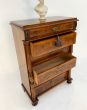 Antique walnut chest of drawers 