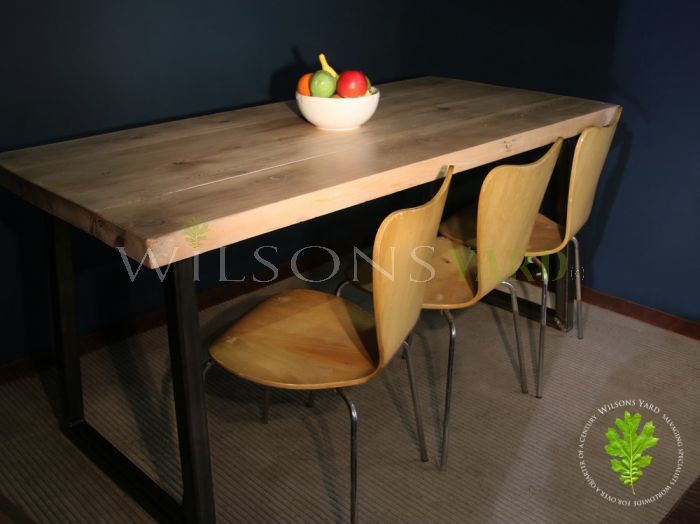 Industrial Style Metal Base Table