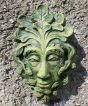 Funky green man wall plaque