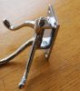 Triple chrome coat hook 