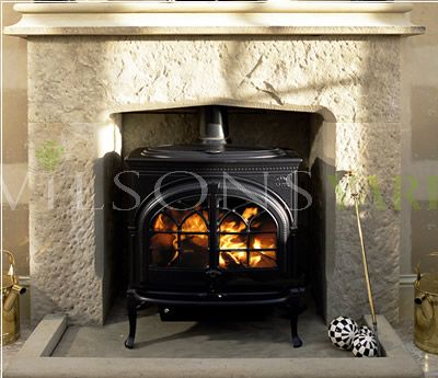Country Manor Chimneypiece In Punch Faced Sandstone