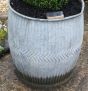 Vintage garden metal planter 