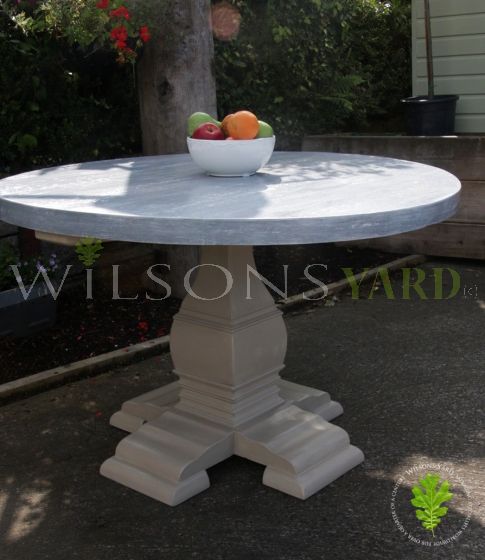 Round Table with Reclaimed Top