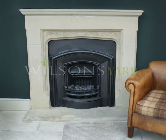 Handmade classical stone fireplace