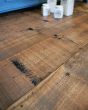 Old plank wood floor boards