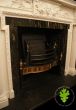 antique wooden fireplace