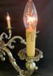 Restored French foliate chandelier 