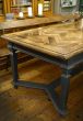 Restored (Provence Country House) Oak Parquet Topped Table