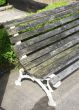 English oak garden bench 