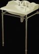 22 Inch Washbasin Stand Set With 3 Hole Mixer Antique White China