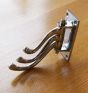 Triple chrome coat hook