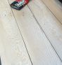 Salvaged ebonized Douglas Fir plank flooring 