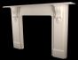 Victorian white marble fireplace 
