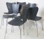 Set of 7 dining chairs 