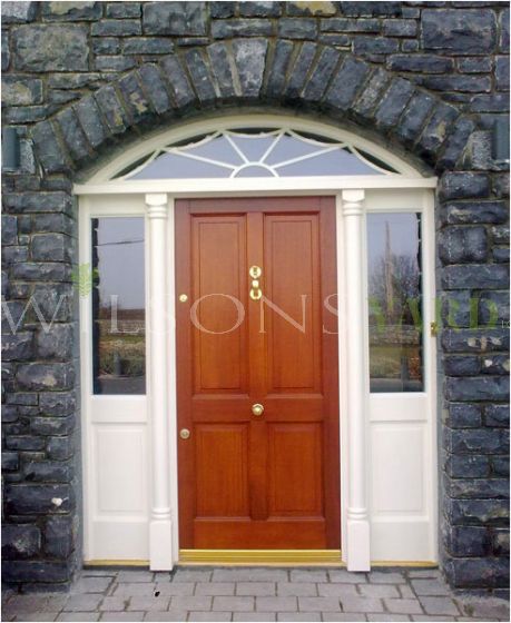 4 Panel door with screen and fanlight