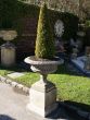 Wilsons Lattice Weave Urn on Regency Pedestal