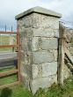 Old granite gate pillars