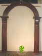 Antique arched door frame in Mahogany