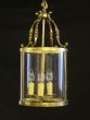 Large French gilded brass lantern 