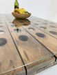 Converted Vintage Champagne bottle rack coffee table 