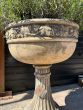 Large pair Chalice bowls planters 