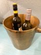 Horse handle brass ice bucket