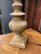 Period style wooden stick lamp 