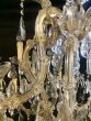 Large restored vintage Marie Teresa 3 tier chandelier