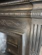 Restored burnished Victorian cast iron fireplace 