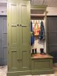 Single seat bootroom storage cupboard