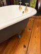Restored original Edwardian gentleman’s, roll top bath