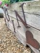 Wooden Gin metal sign garden planter on wheels 