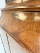 Victorian glazed bookcase in figured inlaid Mahogany 