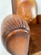 1930's French leather salon chair