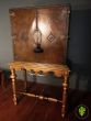 Antique Leather and Brass Studded Cabinet