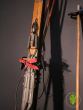 Pairs of Vintage Wooden Skis with Poles  Price displayed is per pair