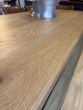 Metal base kitchen table 7ft 3" x 3ft 3"