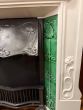Restored 19th century Art Nouveau cast iron fireplace 