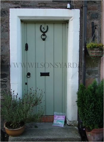 Cottage style planked door