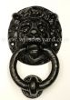 Medium Black Lion Cast Iron Door Knocker