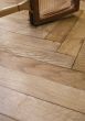 Reclaimed wood block flooring 