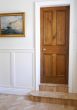 Traditional 4 Panel Reclaimed Pine Door – Toffee Brown Wax