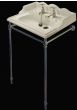 22 Inch  Washbasin Stand Set - White China.