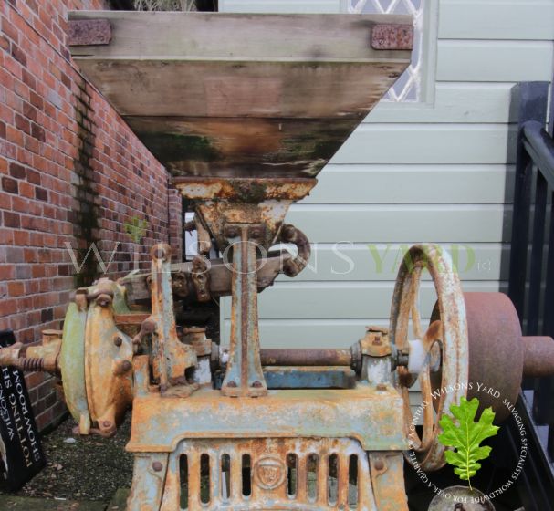 Vintage cast iron grinding mill