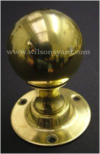 Solid Brass Classic Round Door Handles / Door Knobs