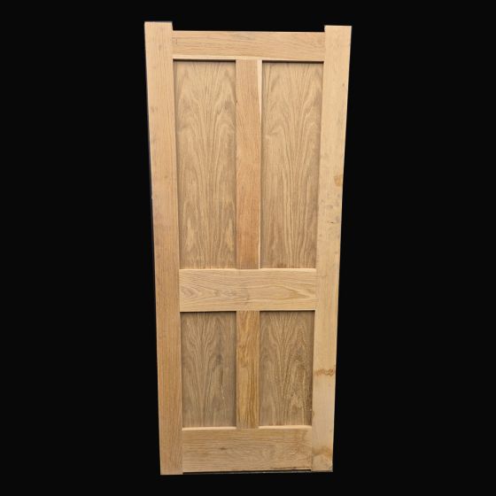 4 Panel Mortise and Tenon Contemporary Oak Door