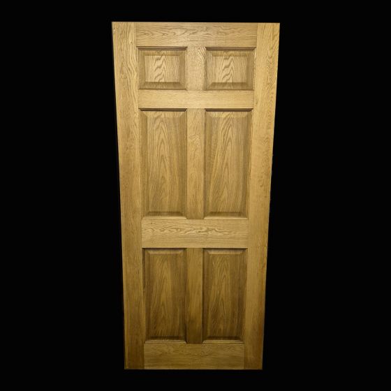 6 Panel Oak Vaneer Door