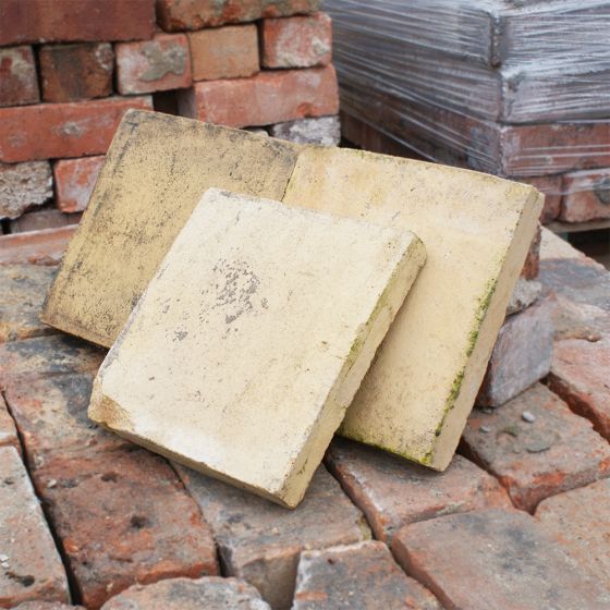 Reclaimed Quarry Tiles 9" X 9" Buff