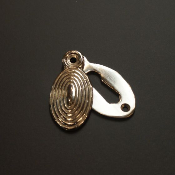 Solid Nickel Oval Beehive Escutcheon